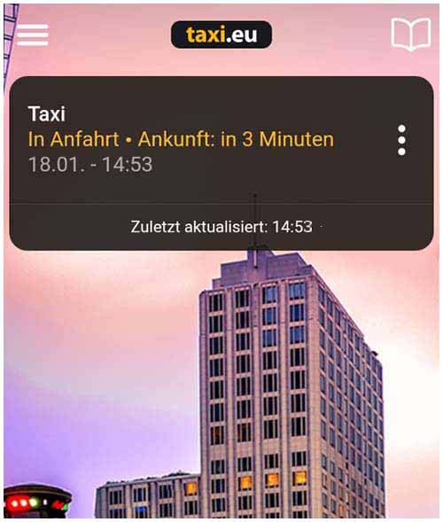 Anzeige der Ankunftszeit