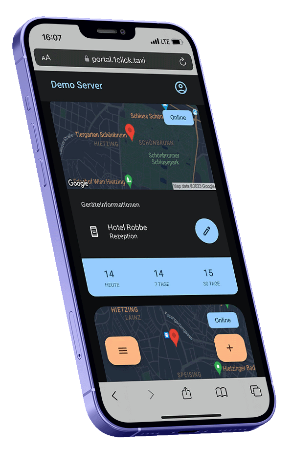 Service Portal am Smartphone
